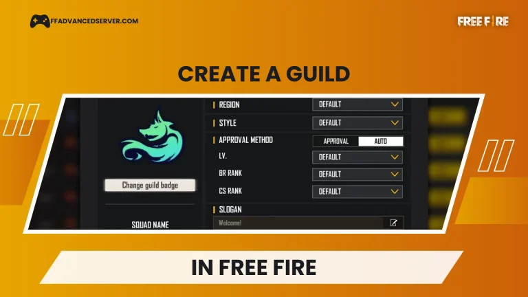 how to create-a guild in free fire