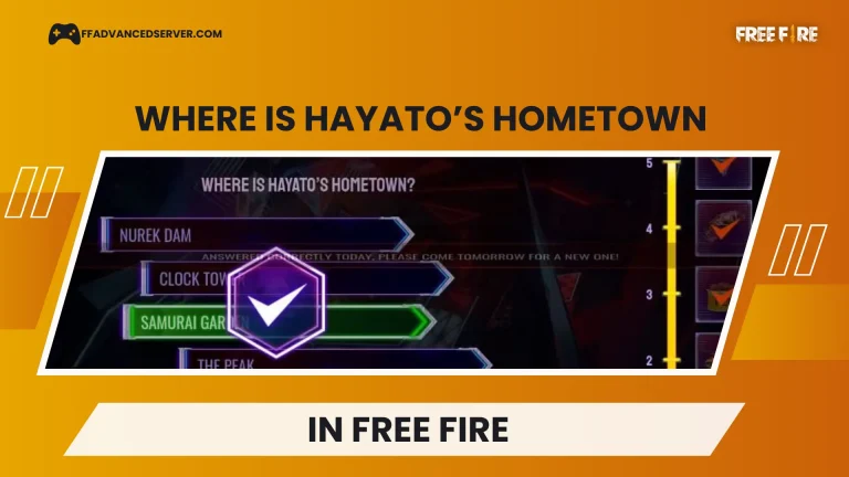 Where is Hayato’s Hometown in Free Fire