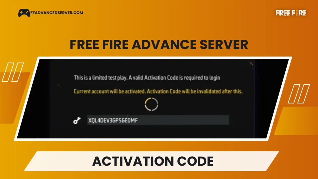 free fire advance server activation code